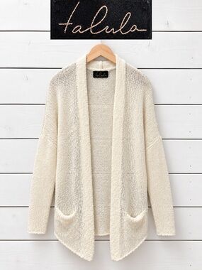 Talula Aritzia Y2K Cream Open Knit Cardigan – Size M